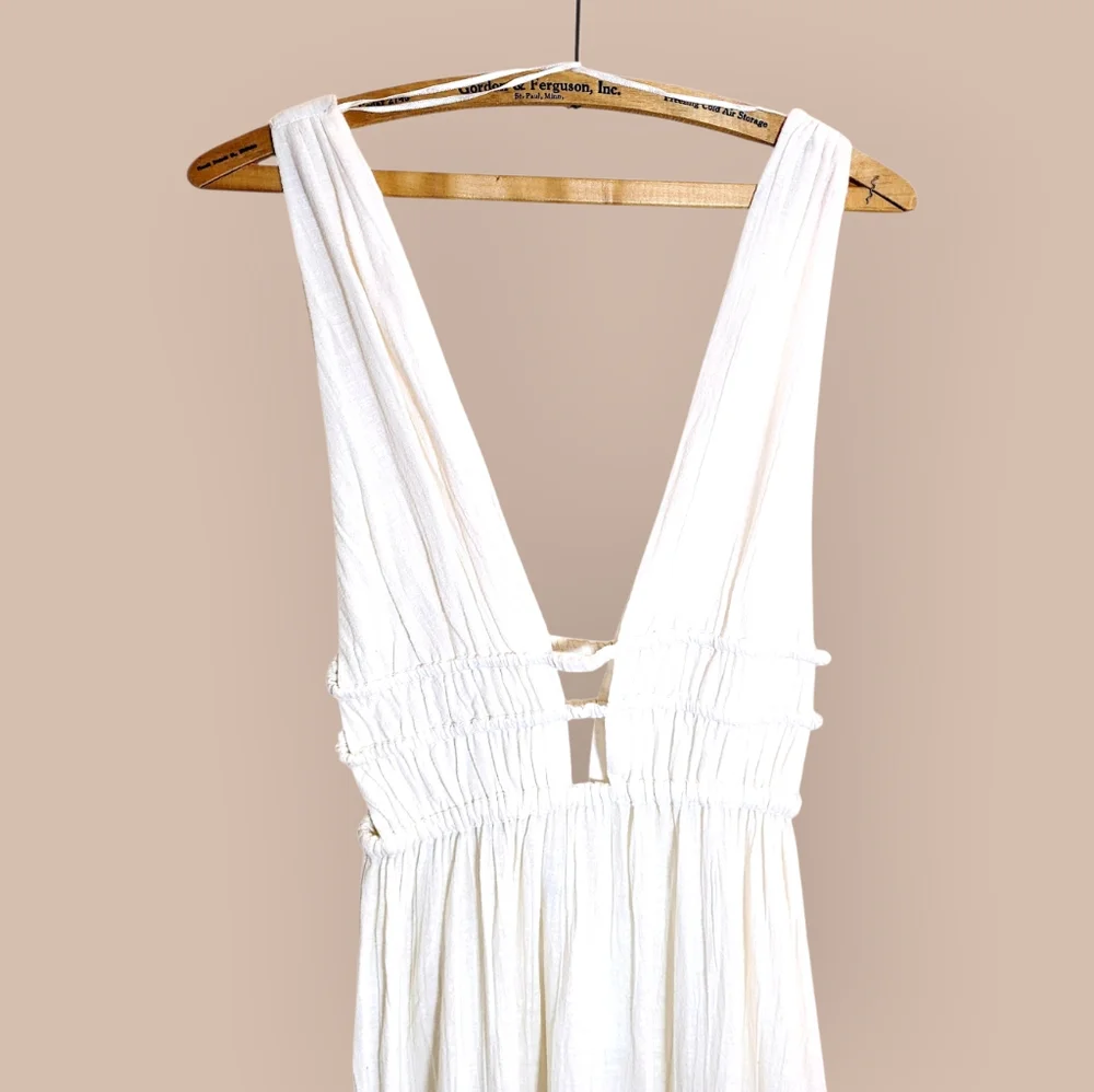 NWT L*SPACE Kira Swimsuit Cover Up Coverup Cover-Up Gauzy Maxi Dress Medium NEW - Picture 4 of 15